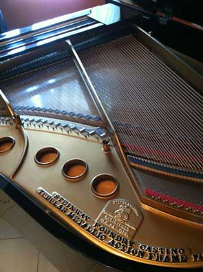 Inside View of a Steinway Grand Piano Model M on sale in NJ.